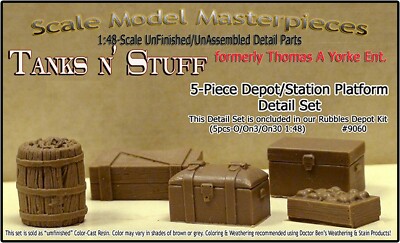Scale Model Masterpieces/Yorke Depot/Station Platform Detail Set On30 On3 1:48