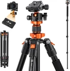 K&F CONCEPT 68inch Camera Tripods Compact Travel Tripod w/ Monopod K255A4+BH-28L