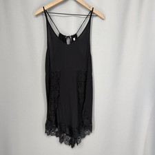 Intimately Free People Chemise Womens Small Black Lace Slip Dress