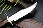 Handmade D2 Steel Custom Hunting Bowie Knife with WOOD material Handle — photo 6