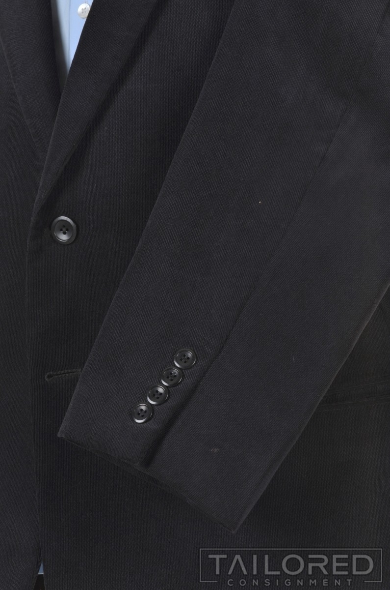 ARMANI COLLEZIONI Solid Black Polyester Nylon Bla… - image 5