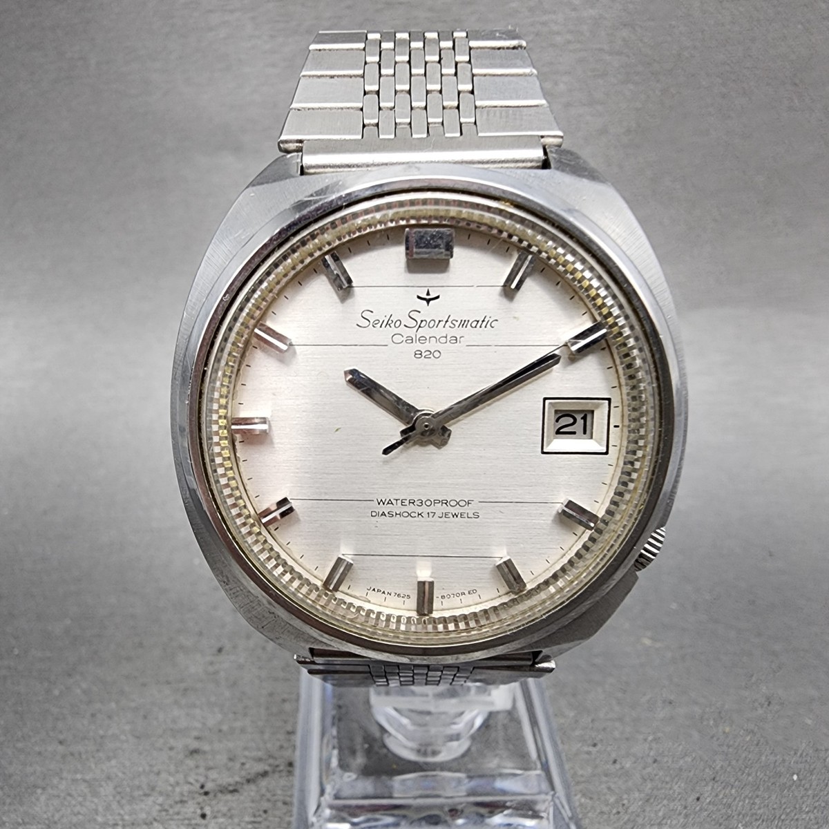 Stainless Steel Seiko Sportsmatic Calendar Seiko Sportsmatic