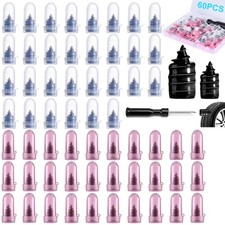 60 PCS Premium Tire Repair Rubber Nails Kit Portable Screw in Tire Plugs