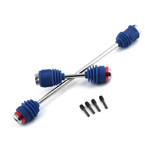 INTEGY Alberi Di Trasmissione Centrali In Lega Per Traxxas E-Revo 2.0 1/10 - Colore Argento, Parti Di Ricambio - 2