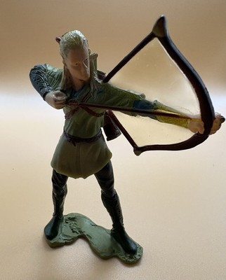 2001 Lord of the Rings Legolas Figure Archer Bow Arrow Burger King Kids Club Toy