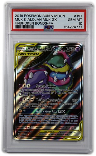 Muk & Alolan Muk-GX graded PSA 10 for sale on eBay