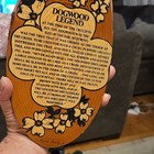 Dogwood Legend Wood Oval Hanging Wall Plaque Sign Rustic Floral Vertical — photo 3