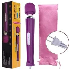 Brand-new rechargeable massager with 20 speeds and 10 vibration modes, purple