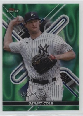 2022 Topps Finest Green Lava Refractor 2/99 Gerrit Cole #75 1jp8