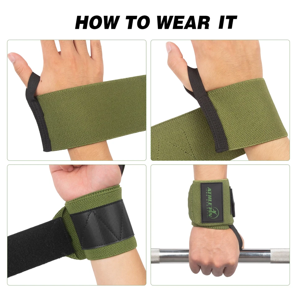 Wrist Wraps 18" Heavy-Duty Support with Thumb Loop for Lifting & Training - Image 3 of 4