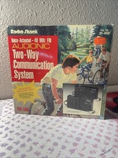Vintage Radio Shack Paar Audionic sprachgesteuertes Zwei-Wege-Kommunikationssystem