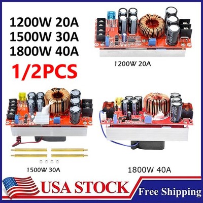 1-2PC 1200W 20A/1500W 30A/1800W 40A  Converter Boost Step-up Power Supply Module
