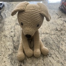 Hand made Crocheted Stuffed Animal Stuffed Dog Toy Crochet Dog Amigurumi Dog