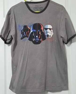 Star Wars Shirt Medium Iconic Helmets Tie Fighter Darth Vader Stormtrooper