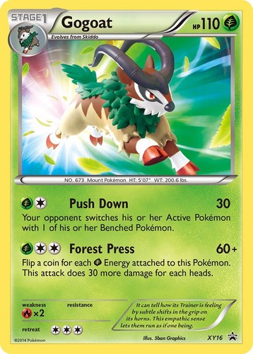 Pokemon Gogoat XY16 XY Promos Promo Holofoil HP