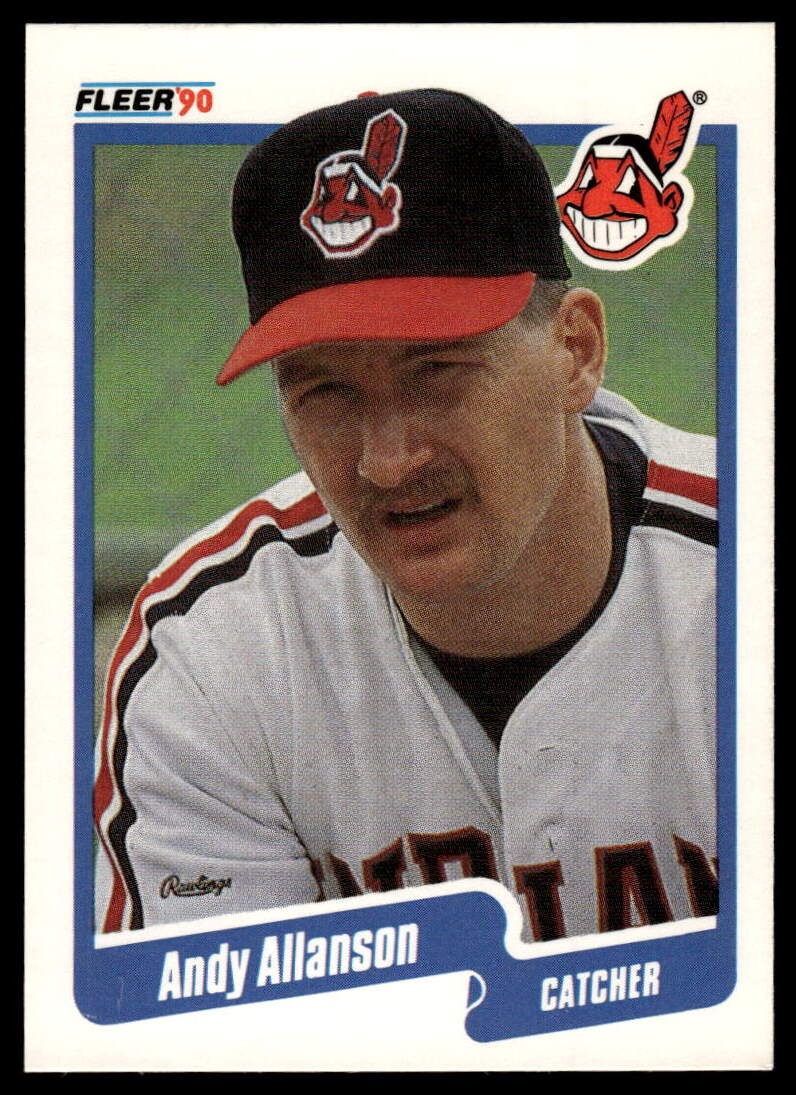 1990 Fleer #483a Andy Allanson