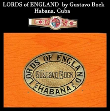 Special Cuban Cigar Label & Cigar Band of LORDS OF ENGLAND . Havana Collectibles