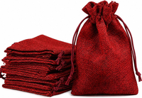 24 X JutesäCkchen Weinrot Jute Beutel FüR Adventskalender Stoffbeutel Natur SäCk