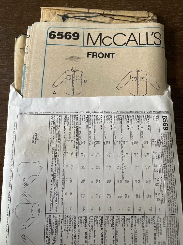 9 patrones de costura vintage McCall's Butterick estilo simplicidad vaquero Foto 3 de 4