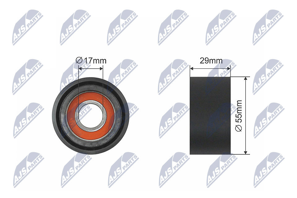 N.T.Y. RNK-BM-038.NTY Tensioner Pulley, V-belt for BMW