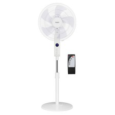 16" ELECTRIC OSCILLATING PEDESTAL AIR COOLING FAN WITH REMOTE CONTROL STANDING