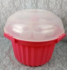 Fox Run Cupcake Holder Carrier Pink Cupcake Shaped 24 Cupcakes Birthday Party