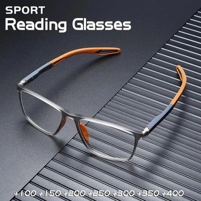 Herren Rutschfeste Lesebrille Anti Blaulicht Lesebrille Männer 1 Paar Tragbar NEU