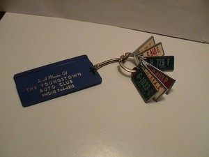 YOUNGSTOWN OHIO DAV DISABLED AMERICAN VETERAN AUTO LICENSE PLATE KEY W/6 TAGS
