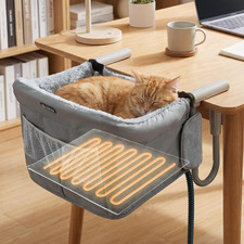 Heated Cat Beds for Indoor Cats and Small Dogs, Ultra Soft  Cozy Sleeping Cat D