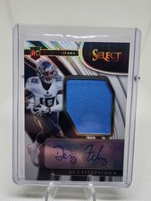 2021 Panini Select - Jumbo Rookie Signature Swatches White Prizm Dez Fitzpatrick