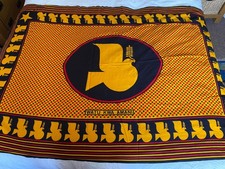 Kenianischer Khanga / Kanga 1980er American Peace Corp Friedenstaube Logo