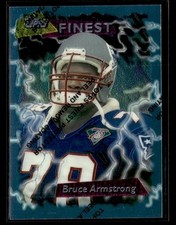 1995 Finest #141 Bruce Armstrong Card New England Patriots
