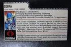 Vintage 1983 GI Joe Cobra The Enemy File Card Free Shipping