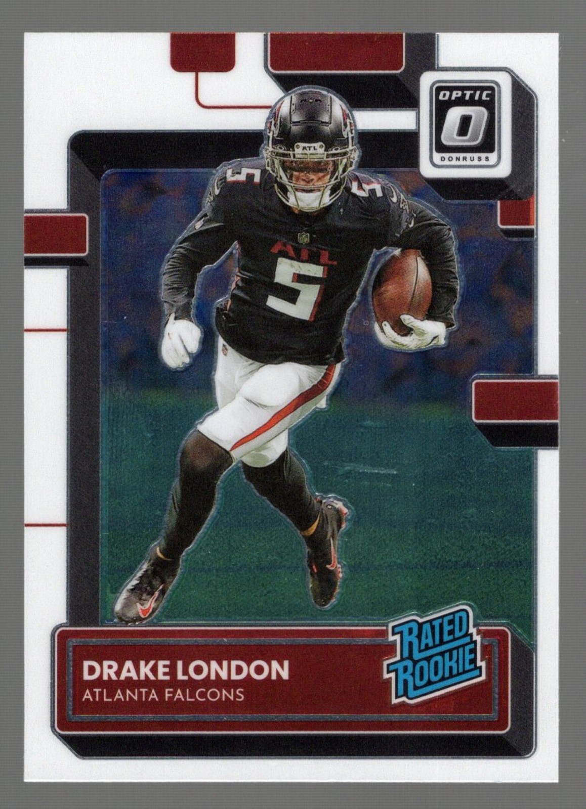 2022 Panini Donruss Optic Drake London #207 RC Rated Rookie Falcons