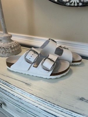 Birkenstock Arizona Big Buckle Pebbled Leather Sandal Women's EU