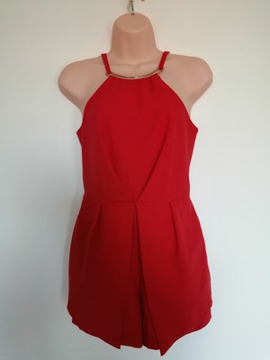 petite orange jumpsuit