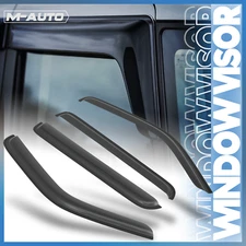 Smoke Window Visor Shade Tape-On Vent Wind Rain Deflector for 07-11 Dodge Nitro