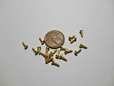 SMALL BRASS WOOD SCREWS FLAT AND ROUND HEAD FOR ANTIQUE CLOCK REPAIR #0-#1-#2
