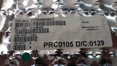 LOT OF 4 PCS. MOTOROLA XPC7410RX400LD 32-BIT 400 MHZ RISC PROCESSOR