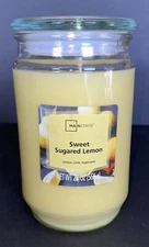 Mainstays SWEET SUGARED LEMON 20 oz. Jar Candle