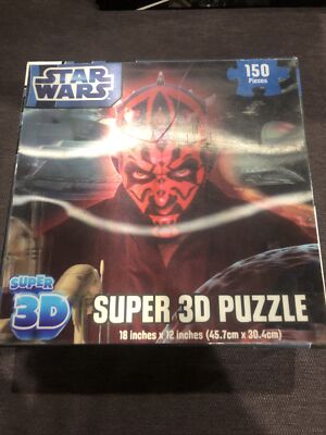 STAR WARS Super 3D Puzzle 3 Pack 48 pieces each Darth Vader Skywalker Sealed