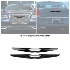 2X Front Grill &Tailgate Logo Badge Emblem Decor Cover Trim For Chrysler 300 15+