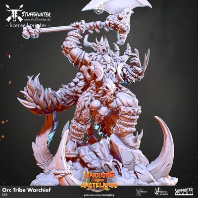 Orc Tribe Warchief - Warriors of the Wastelands - CastnPlay - Ork  Fantasy