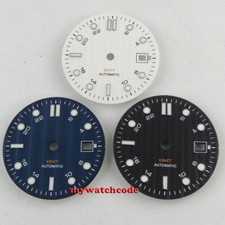 31mm Pure Sterile Black White Blue Dial Fit GMT NH34A ETA 2824 3804 mens watch