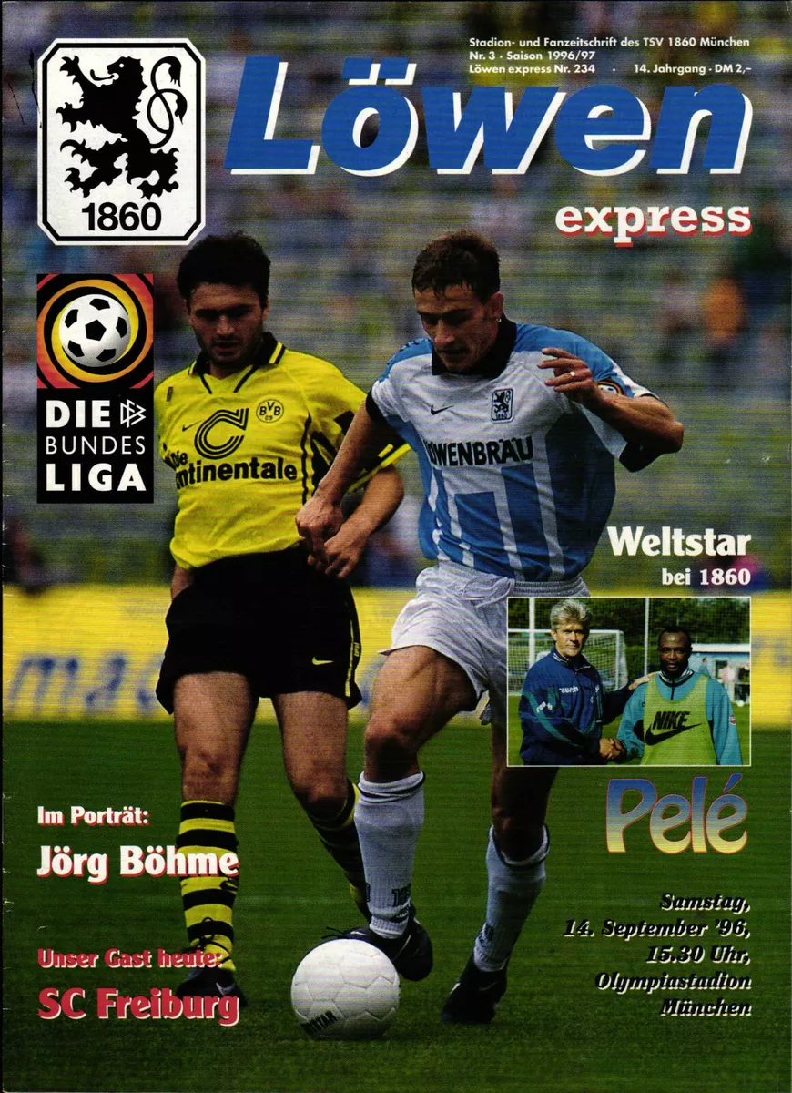 Bl 96/97 1860 München - Sc Freiburg, 14.09.1996, Jörg Böhme