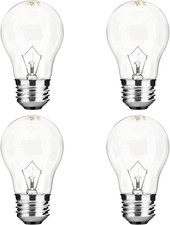 A15 Oven Light Bulb 40W, 500  F Heat Resistant for Stove, Microwave, Refrigerator