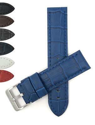 24mm Waterproof Leather Watch Band for Certina DS Podium