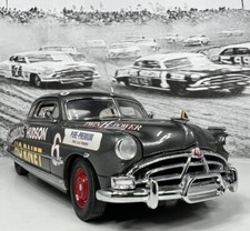 Franklin Mint 1951 Hudson Hornet Coupe 6 Stock Car Gray 124 - Rare Papers