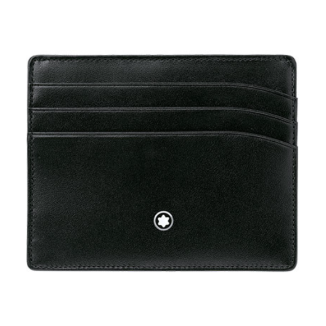 バッグ Montblanc Meisterstuck Natural Leather Men's Card Holder Wallet