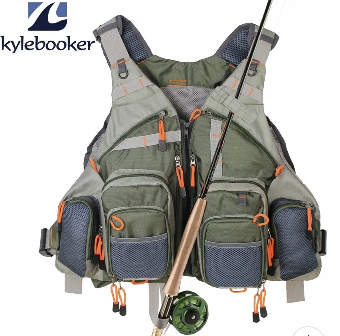 Multi-pocket Fly Fishing Vest Backpack Chest Bag